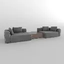 Salted Wood 2 Seats Sofa 