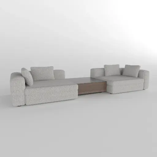 Salted Wood 2 Seats Sofa 